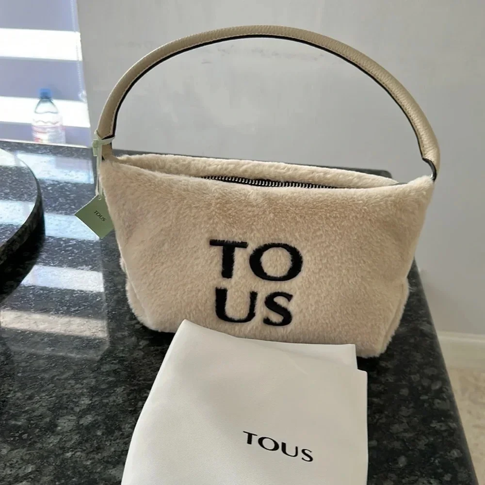 TOUS FUR and leather bag authentic 100%​